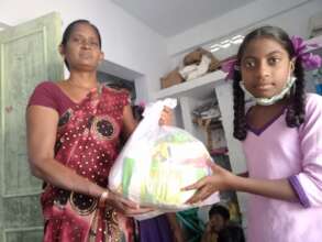 Ration kits to slum children