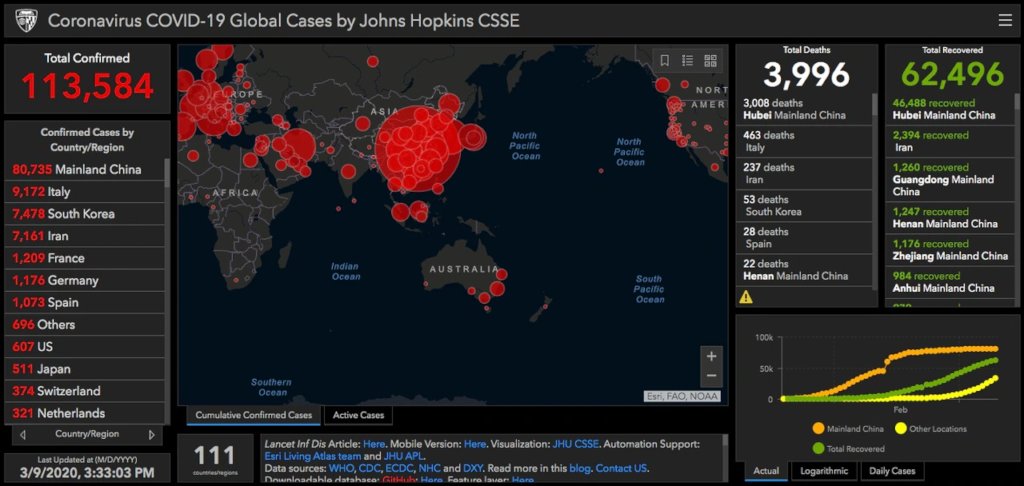 Global Case Map To Date