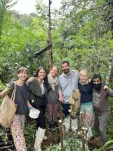 Tree planting with our guests.