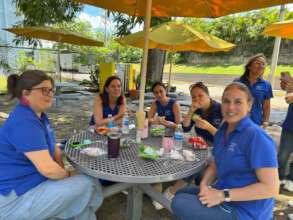 Spanish Program Staff in Student Screening Day