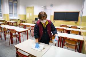 help us keep the schools sanitized