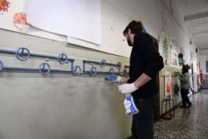 Help us keep the schools sanitized.