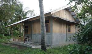 the house of a beneficiary in Kotarindau village