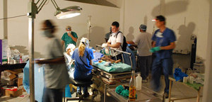 An operating room in the General Hospital (HUEH), Port-au-Prince