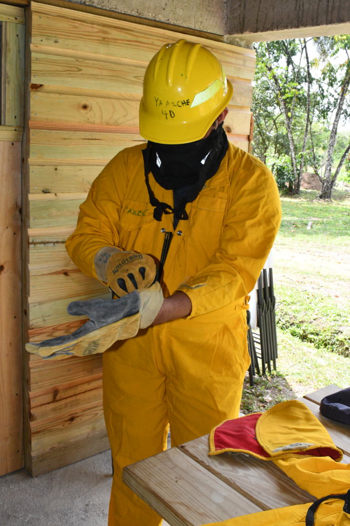Fire drill practice: Photo by Sayuri Tzul/Ya'axche