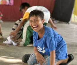 Happiness despite losing the game.