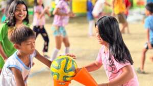 Learning water filtration through play at today's