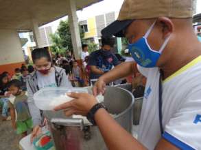 Community Feeding Program by FundLife in Leyte