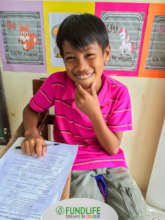 A child During Community Learning Session