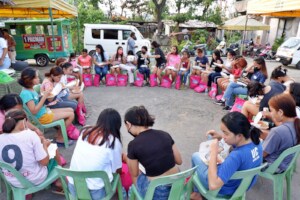 Girl in Cebu continue to receive learning packs