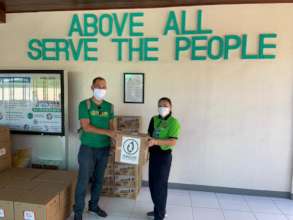 Donation of 100 face-shield to Dpt of Health Cebu