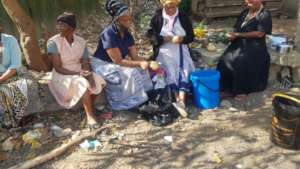 Preparing meals outdoors