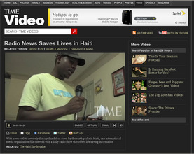 TIME video on radio news in Haiti
