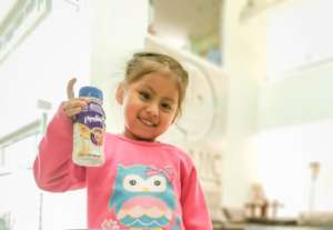 Nancy with food supplement