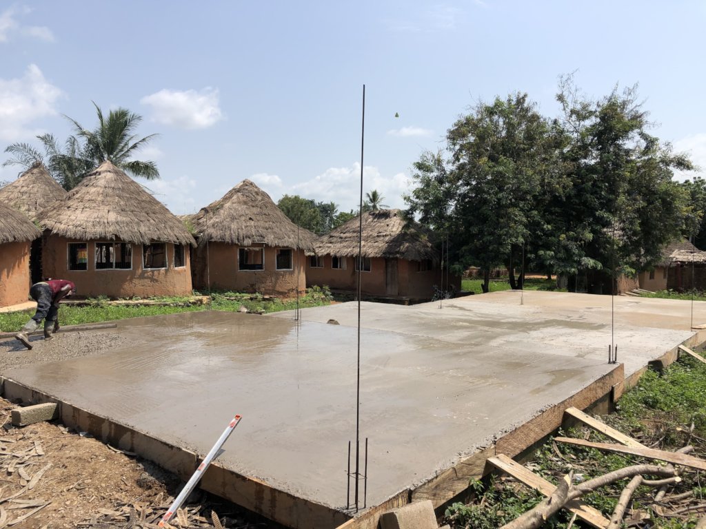 Completed Foundation of the 3 Classroom STEM Block