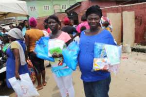 Distribution of mosquito nets