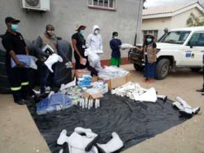 Distributing PPE in Zimbabwe