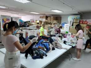 Volunteer Clothes Sorting 1