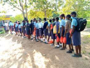 Weekly bags of rice distributed