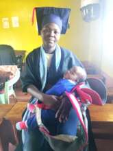 Young mother Mary at her graduation in Kariti