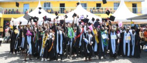 Students celebrate their graduation