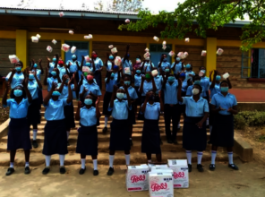 Monthly sanitary pad distribution at Kitui