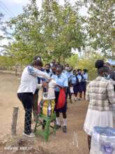 Rice distribution to students to tackle hunger