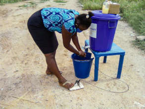 Maji Bucket - foot-operated handwashing station