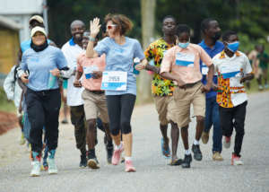 Manal running with Volo Community