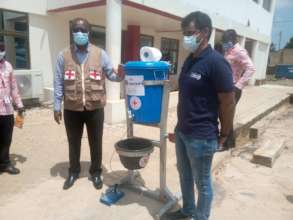 Maji bucket pilot by Ghana Red Cross