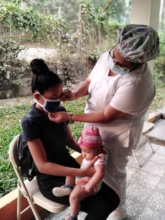 A GFC partner in Honduras providing medical care.