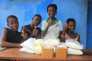 Food provided to a family during COVID-19
