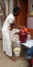 Hand washing with soap
