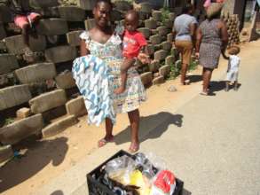 The food hamper will feed this family and others