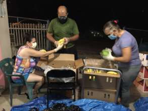 Residents of the Arenas community in Guanica, PR.