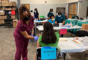 COVID-19 vaccination clinic