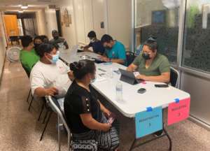 COVID-19 vaccination clinic