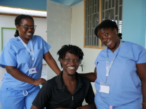 Benito with nurses
