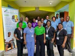 Staff at the rehabilitation centre