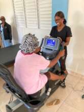 Staff and patient at Grace Rehabilitation Centre