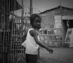 A kid with meal