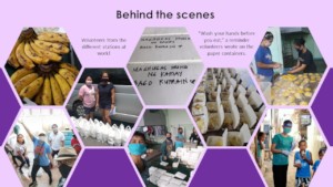 Volunteers at work