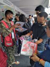 Selling magazines on the biggest mexican book fair