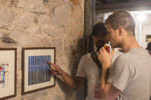 Exhibition of art by homeless people