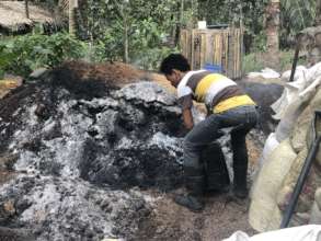 Producing organic fertilizer