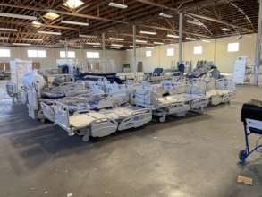 Hospital Beds Prepped for Shipment
