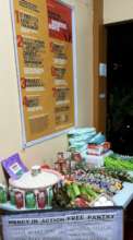 Mercy In Action pantry - take food or leave food
