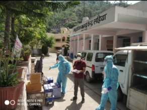Delivery of Covid Relief Material