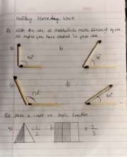 Assignment submitted by a student through WhatsApp