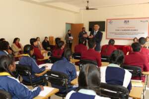 Children attending a career guidance session
